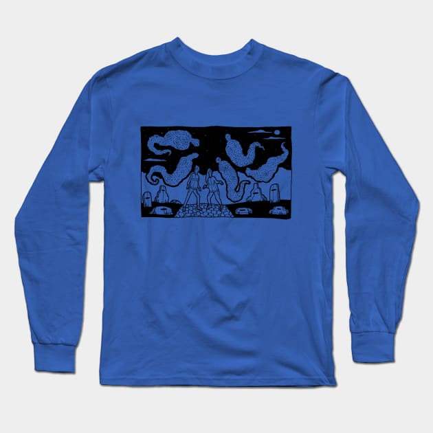 Static Sounders Long Sleeve T-Shirt by Ballyraven